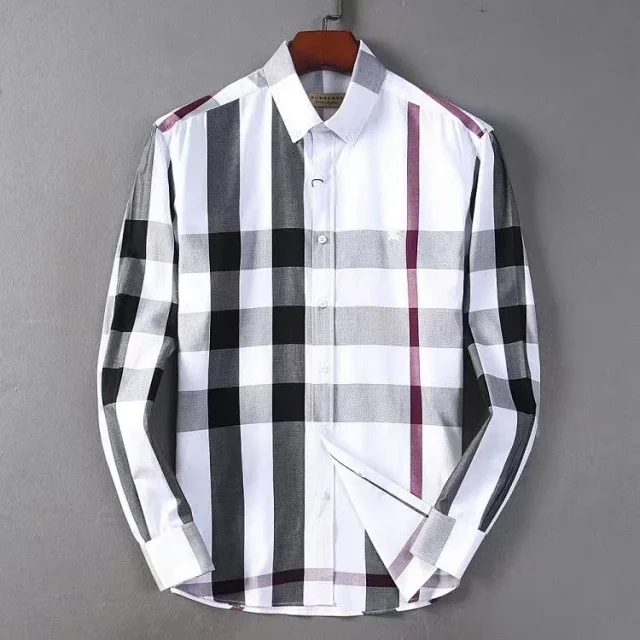 Burberry Shirts Long-sleeve check button-up shirt product detail image 5