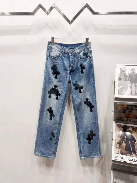 Chrome Hearts Cross Patch Black Workwear Pants - 17