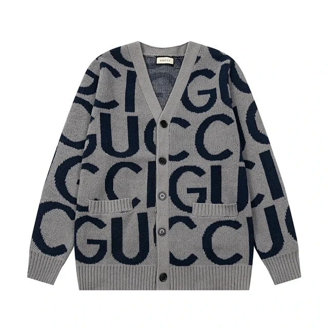 Thom Browne Knitwear Four-Bar Striped Sleeve V-Neck Cardigan product detail image 9