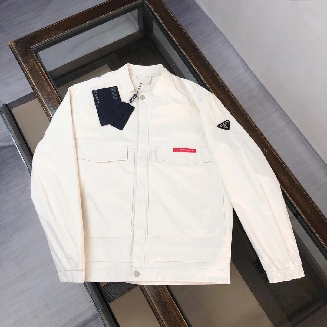 Prada Re-Nylon Jacket Mustard Yellow Outerwear - 15