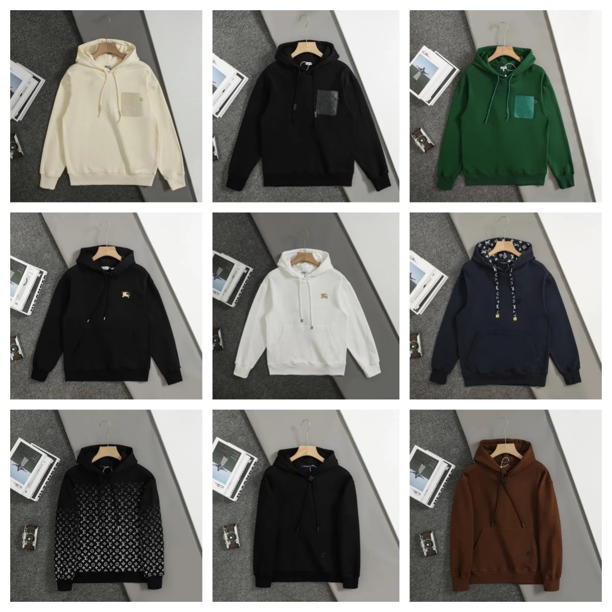 Loewe Anagram Patch Hoodie Black - 3