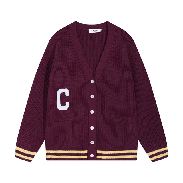 Thom Browne Knitwear Four-Bar Striped Sleeve V-Neck Cardigan product detail image 6