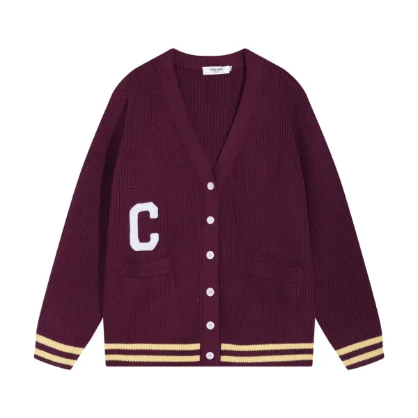 Thom Browne Stripe-Trimmed Navy Knit Zip-Up Jacket Outerwear - 8