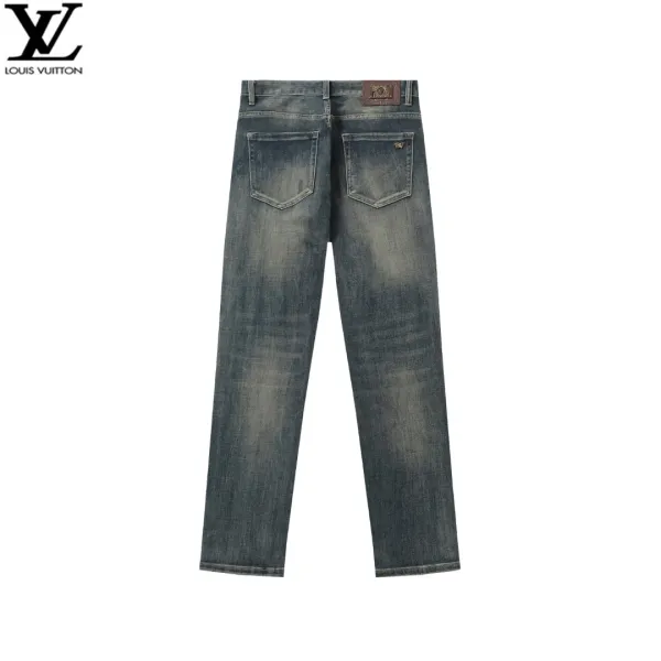 Louis Vuitton Distressed Washed Denim Jeans - 1