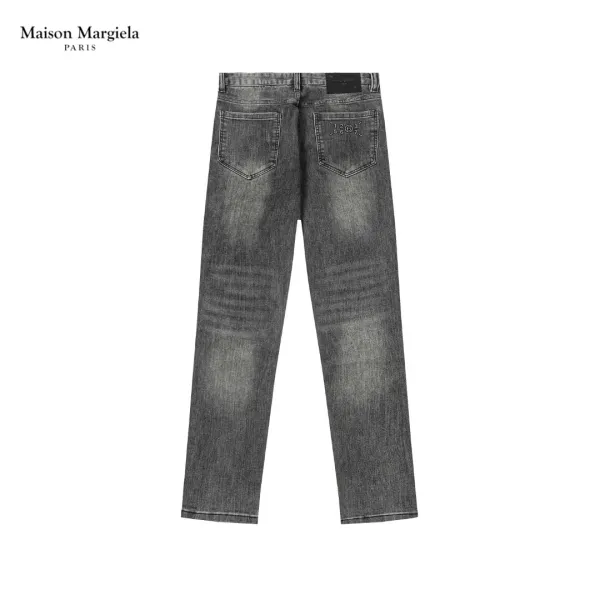Maison Margiela Grey Washed Straight-Leg Jeans - 1