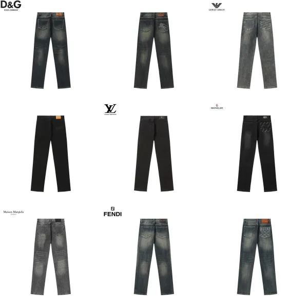 Burberry Straight Fit Corduroy Trousers Brown Pants - 3