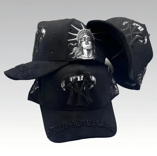 Hellstar Studios Studded Gothic Logo Baseball Cap Black - 11