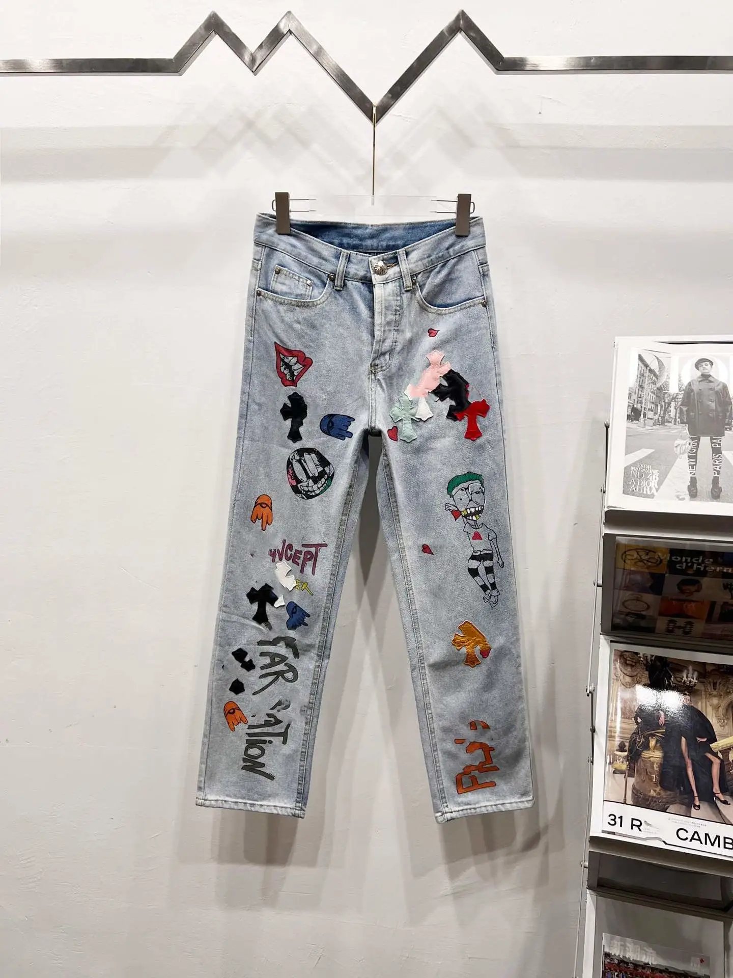 Chrome Hearts Cross Patch Black Workwear Pants - 13