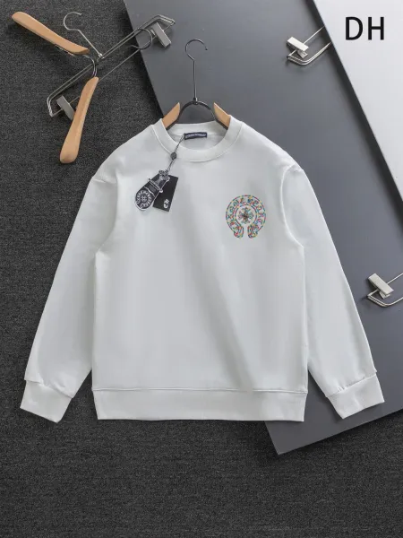 Loewe Anagram Fringe Embroidered White Sweatshirt Sweater - 10