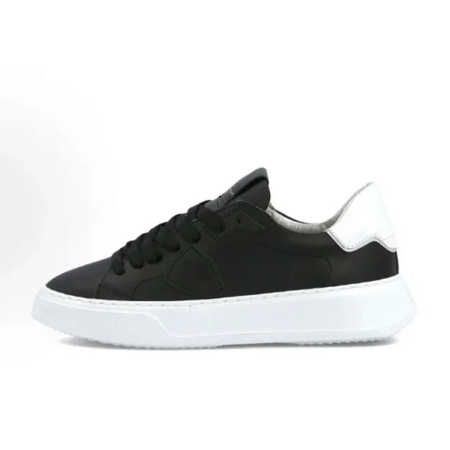 Philippe Model Sneakers Distressed low-top with shield side patch product detail image 5