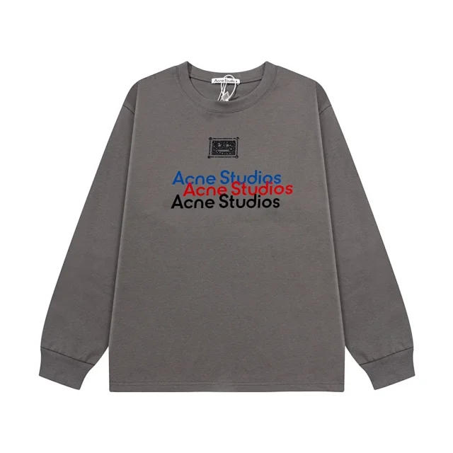 Acne Studios Hoodies & Sweatshirts Face Patch Logo Crewneck Sweatshirt product detail image 8