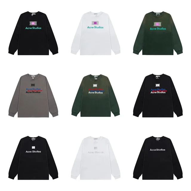 Acne Studios Hoodies & Sweatshirts Face Patch Logo Crewneck Sweatshirt product detail image 1