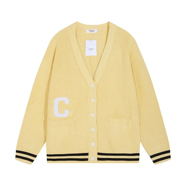 Thom Browne Knitwear Four-Bar Striped Sleeve V-Neck Cardigan product detail image 5