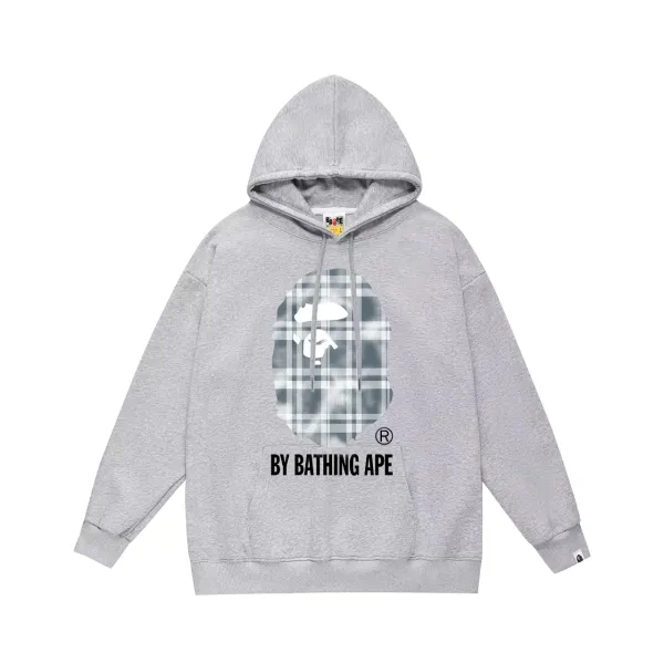 A Bathing Ape Busy Works Arch Logo Hoodie White - 4