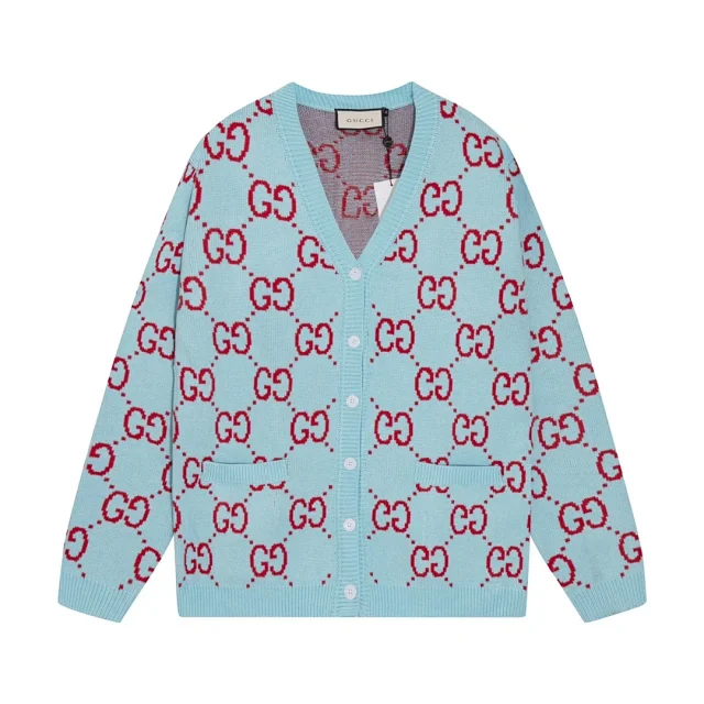 Thom Browne Knitwear Four-Bar Striped Sleeve V-Neck Cardigan product detail image 7
