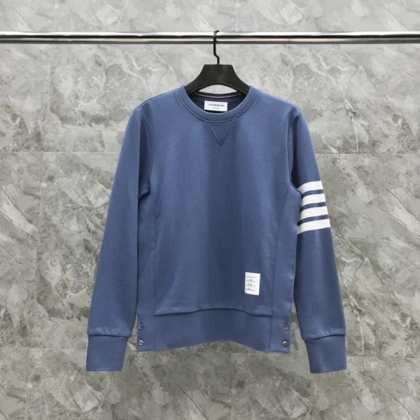 Thom Browne 4-Bar Stripe Black Sweatshirt and Sweatpants Set - 5