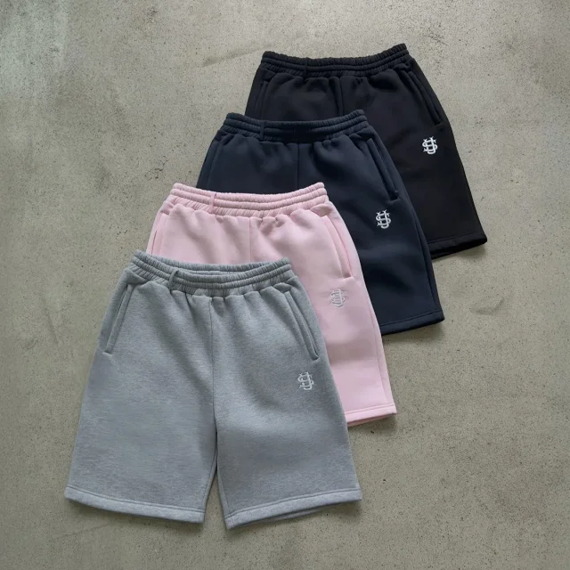 Unbranded Shorts Elastic-Waist Fleece Zip-Pocket product detail image 1