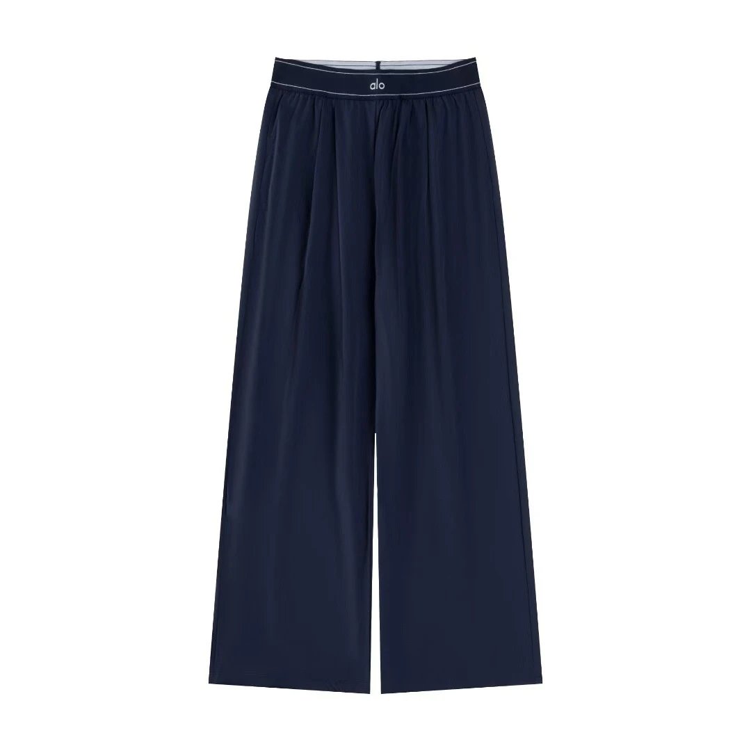 Alo Wide-Leg Flow Pants White - 17