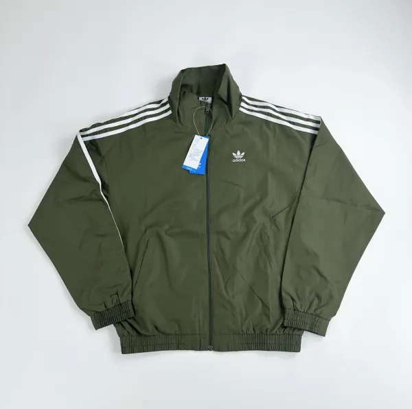 Adidas Originals Track Jacket Army Green Windbreaker Outerwear.windbreaker - 1