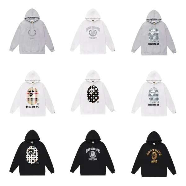 A Bathing Ape Busy Works Arch Logo Hoodie White - 3