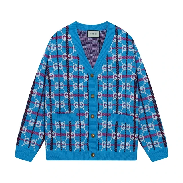Thom Browne Knitwear Four-Bar Striped Sleeve V-Neck Cardigan product detail image 8