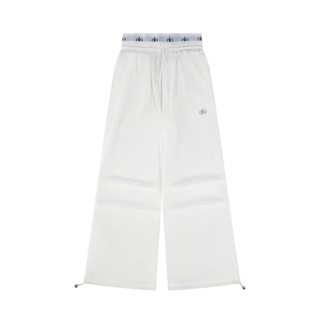 Alo Wide-Leg Flow Pants White - 7