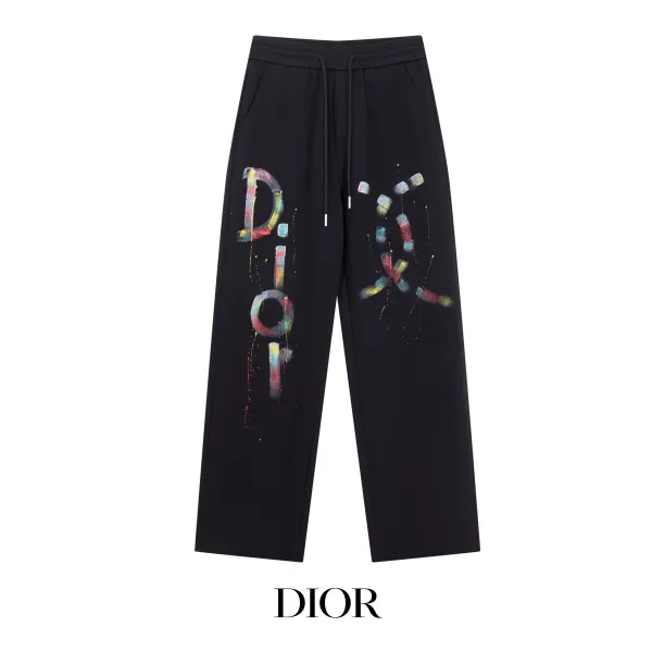 Dior Oblique Tape Sweatpants Black - 7