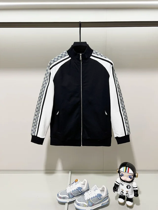 Louis Vuitton Jackets Monogram zip-up track jacket product detail image 4