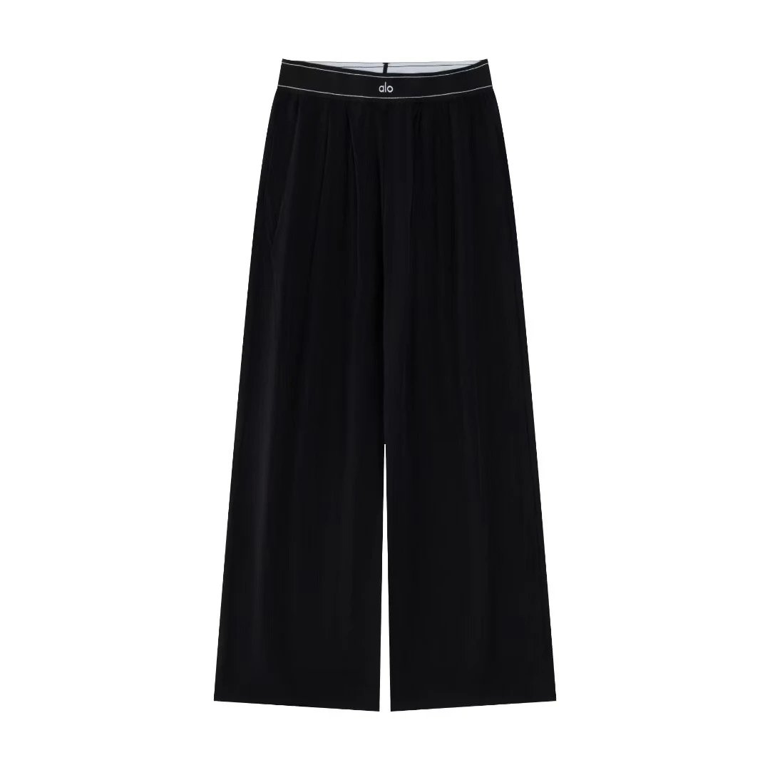 Alo Wide-Leg Flow Pants White - 15
