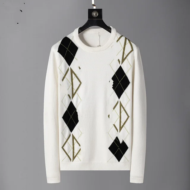 Louis Vuitton Knitwear Crewneck intarsia knit sweater product detail image 13