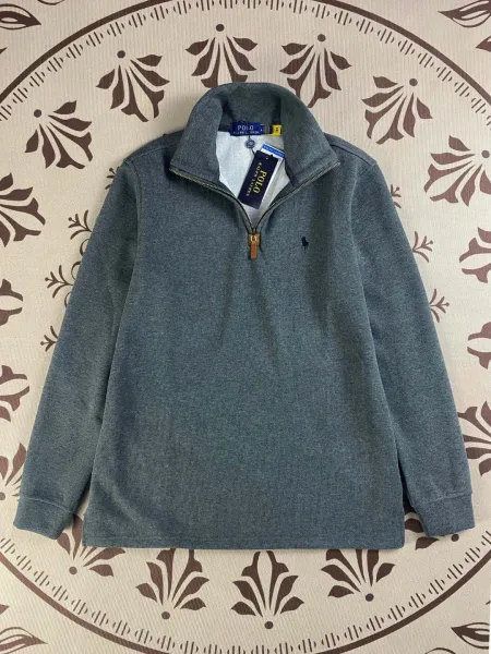 Polo Ralph Lauren Half-Zip Pullover Heather Gray Sweater - 1