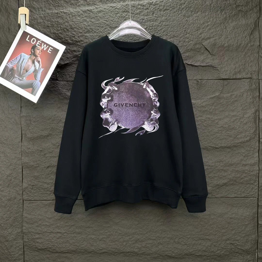 Givenchy Graphic Print Black Hoodie