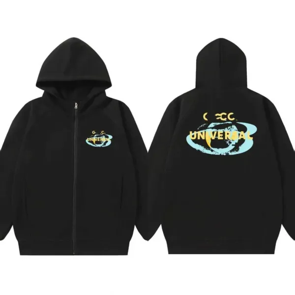 Design Rainbow Lightning Hoodie Black - 16