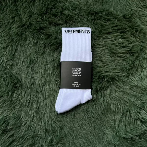 Vetements Sport Socks White - 1