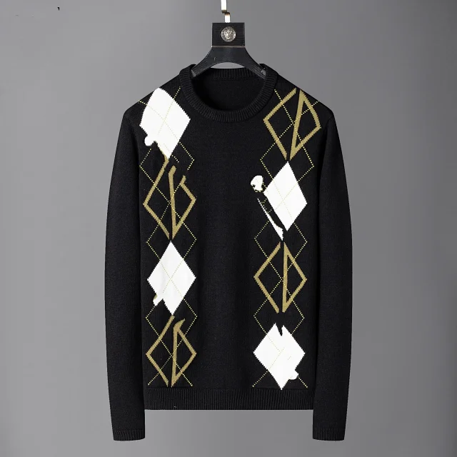 Louis Vuitton Knitwear Crewneck intarsia knit sweater product detail image 15