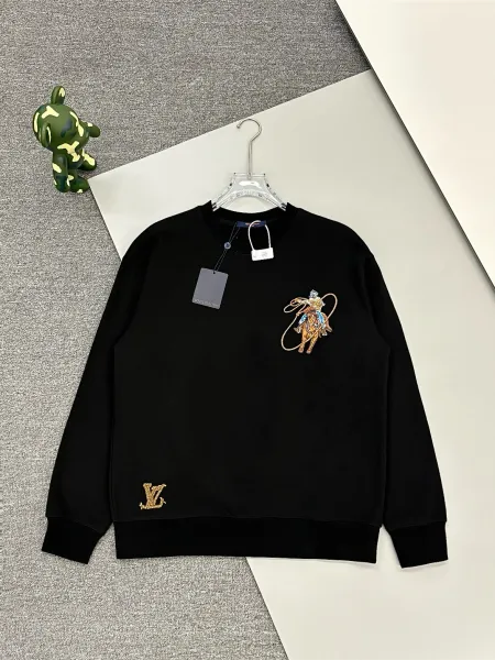 Loewe Anagram Embroidered White Hoodie - 12