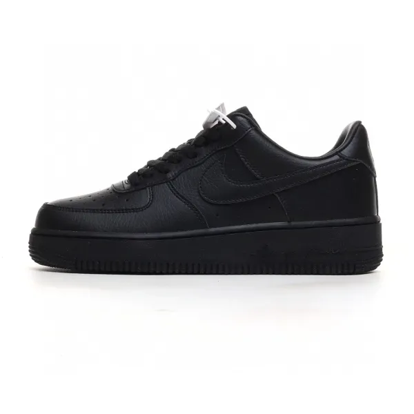 Nike Air Force 1 Low Off-White Inspired Beige Navy Sneakers - 5