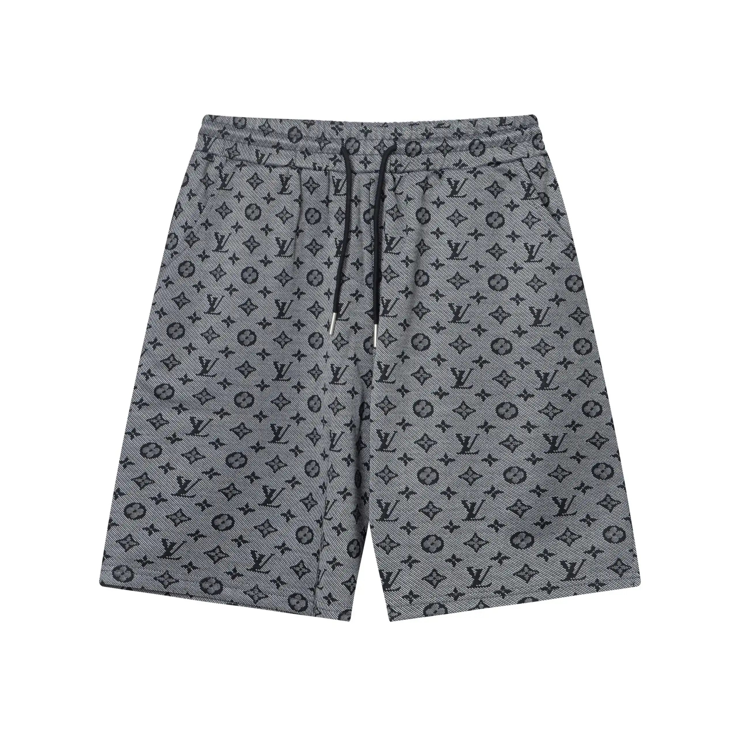 Loewe Chain Print Drawstring Shorts Gray - 9