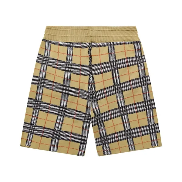 Design Plaid Knit Shorts Gray - 14