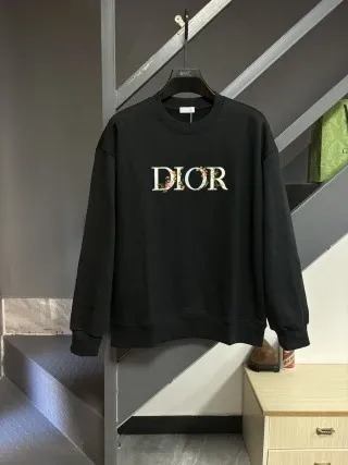 Dior Oblique Logo Black Hoodie - 1