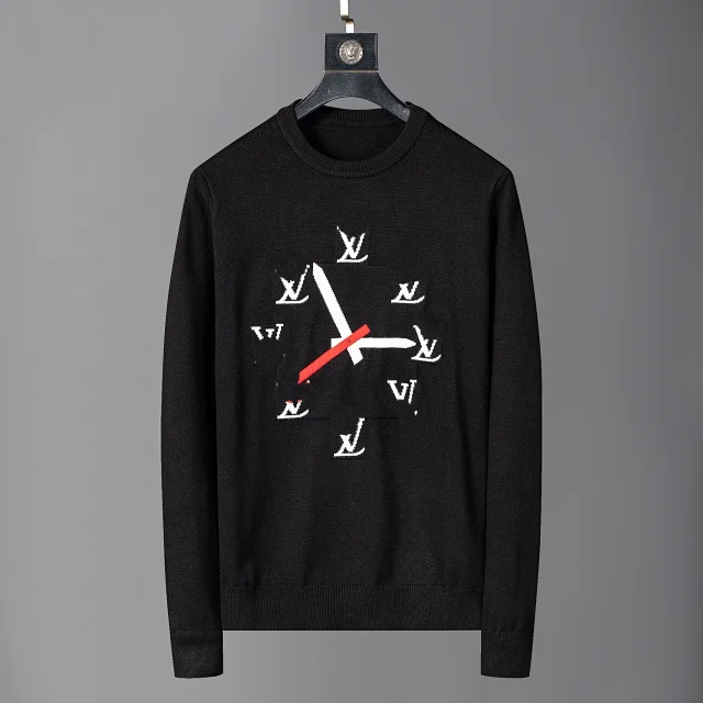 Louis Vuitton Knitwear Crewneck intarsia knit sweater product detail image 14