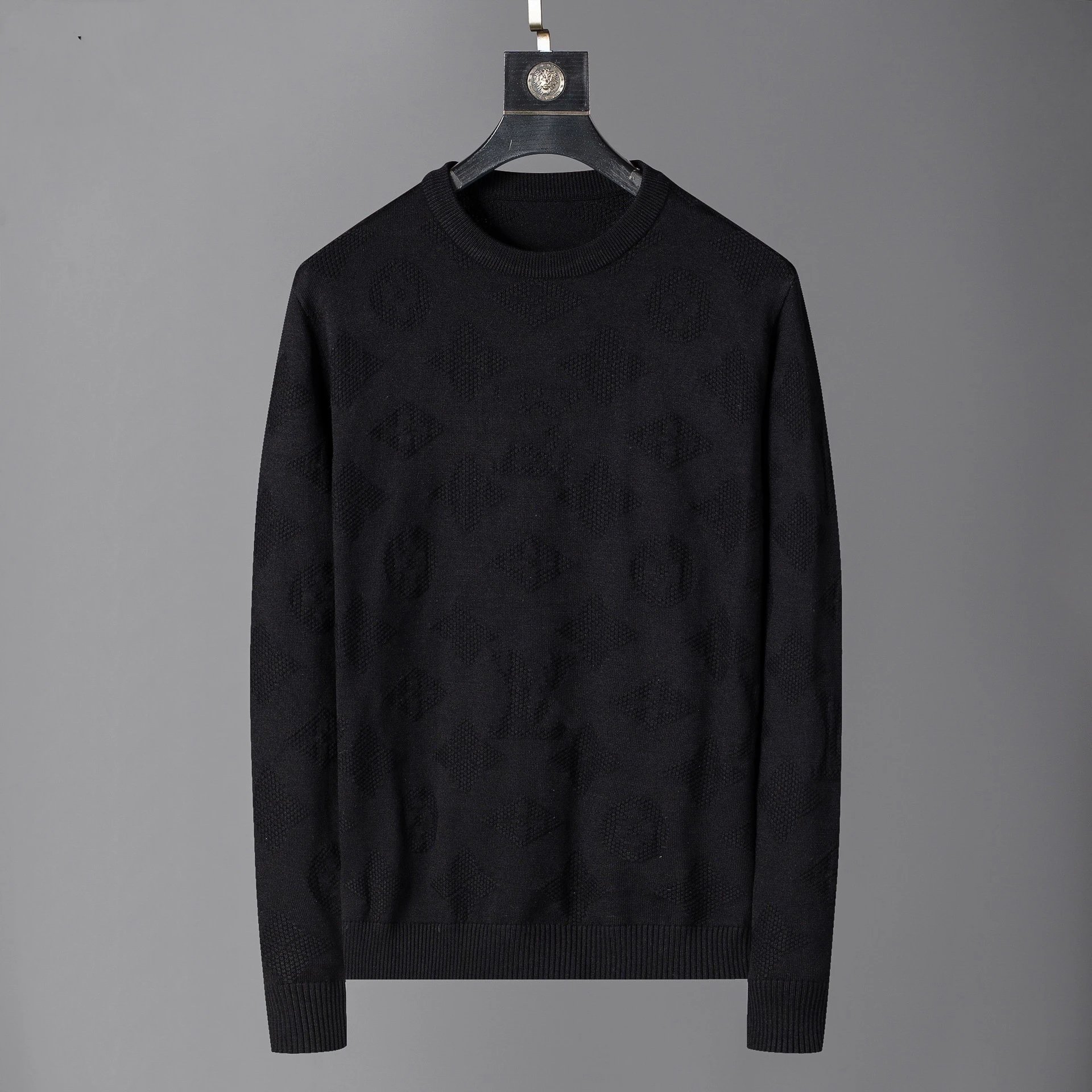 Louis Vuitton Monogram Knit Sweater Black