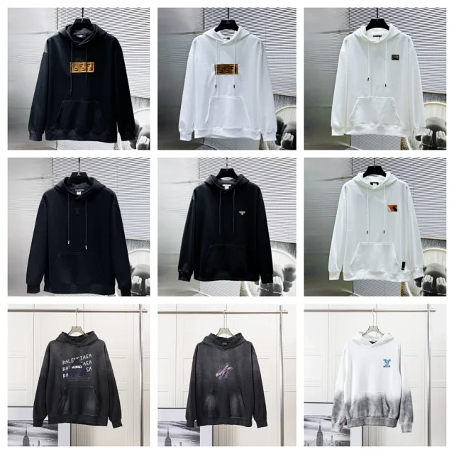 Fendi Hoodies & Sweatshirts Logo Pullover Hoodie product detail image 1