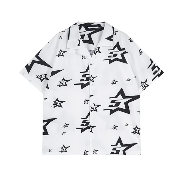 AMIRI Matching Sets Star Print Short-Sleeve Shirt and Shorts Set product detail image 7