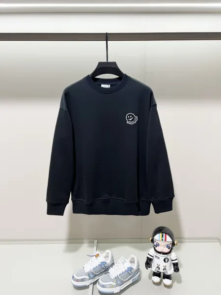 Moncler Ghost Logo Black Hoodie - 1