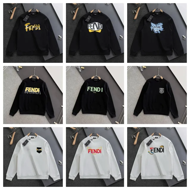 Fendi Hoodies & Sweatshirts Crewneck Logo Sweatshirt product detail image 1