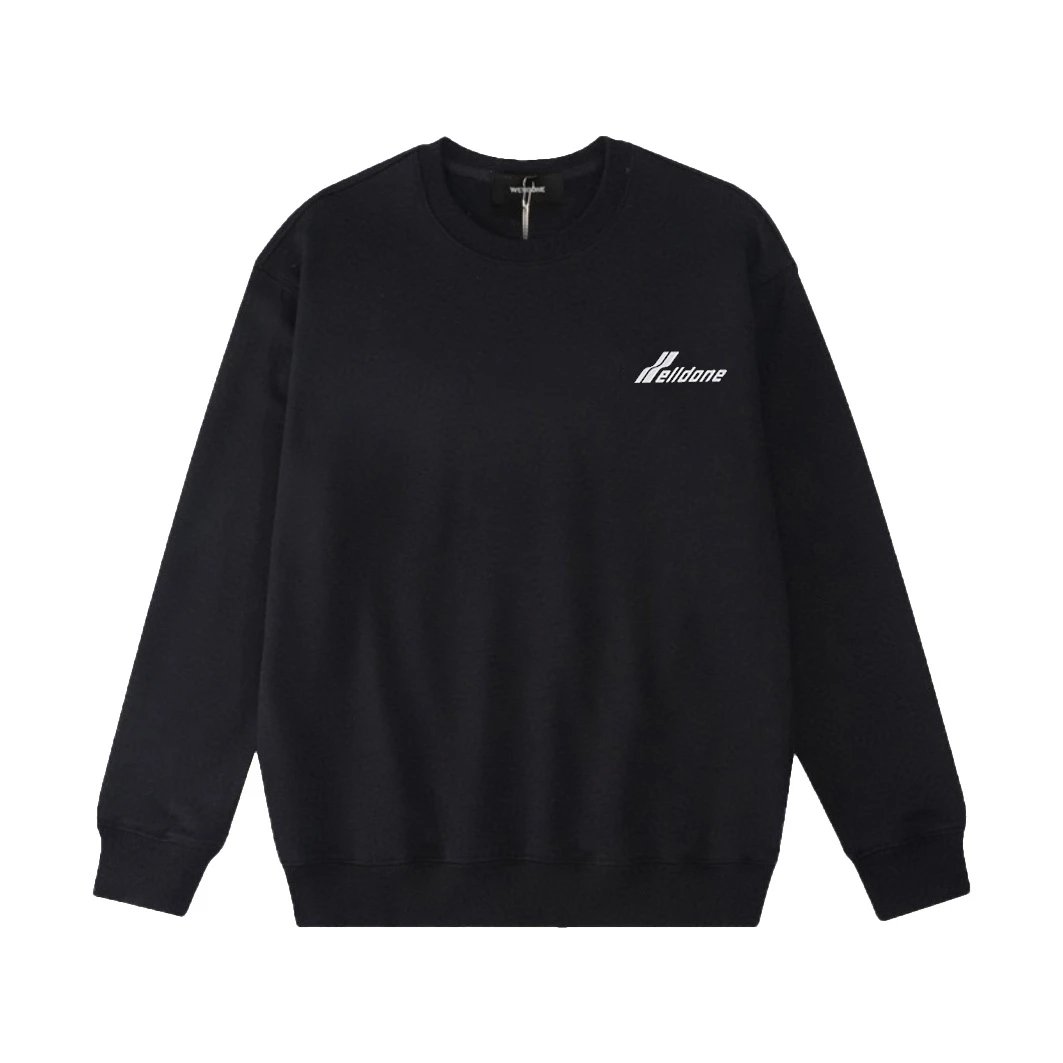 Design Welldone Logo Graphic Sweatshirt White Hoodie - 9