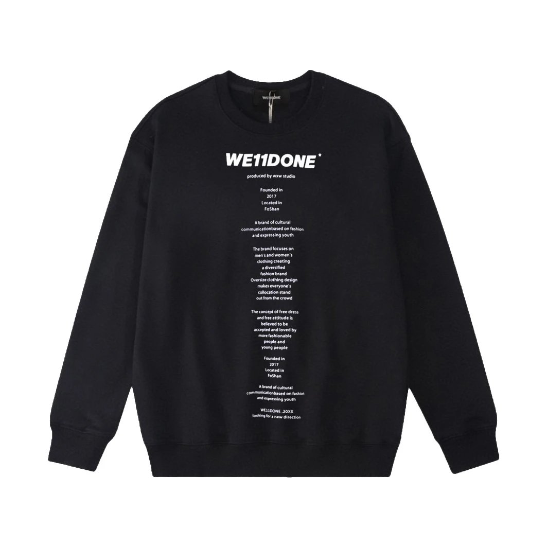 Design Welldone Logo Graphic Sweatshirt White Hoodie - 6