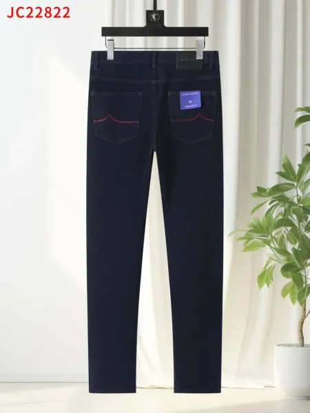 Design Brioni Black Slim Fit Jeans - 8