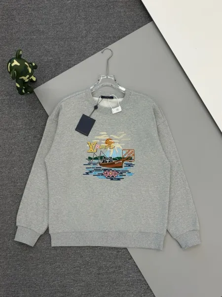 Loewe Anagram Embroidered White Hoodie - 8